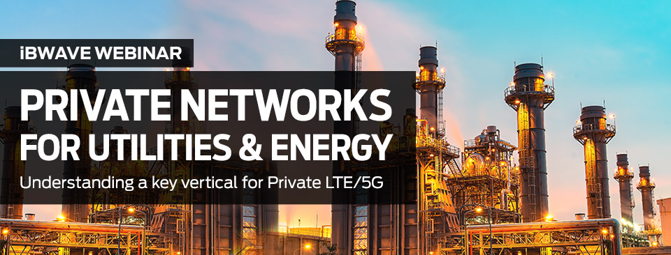 Private Networks for Utilities & Energy webinar banner