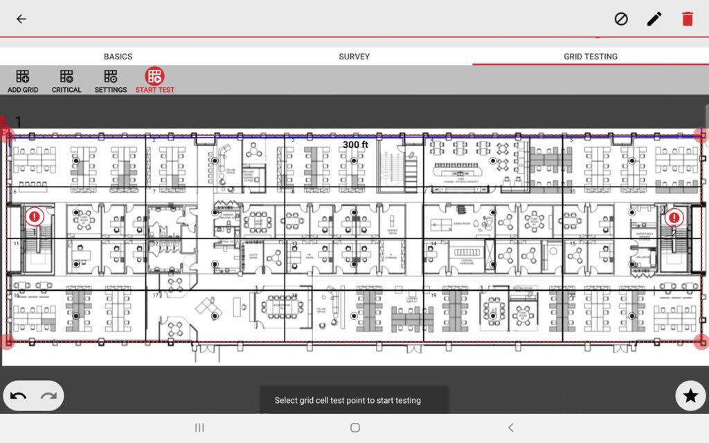 adding a grid to floor plan and test 2