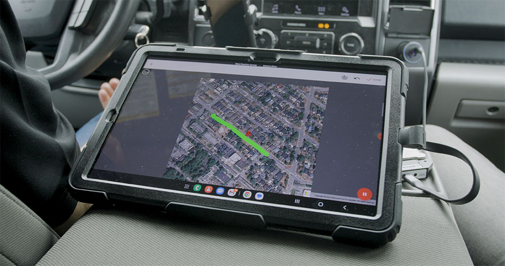 LTE / 5G Network Survey Tool - Demo Request survey outdoor scan in truck 01